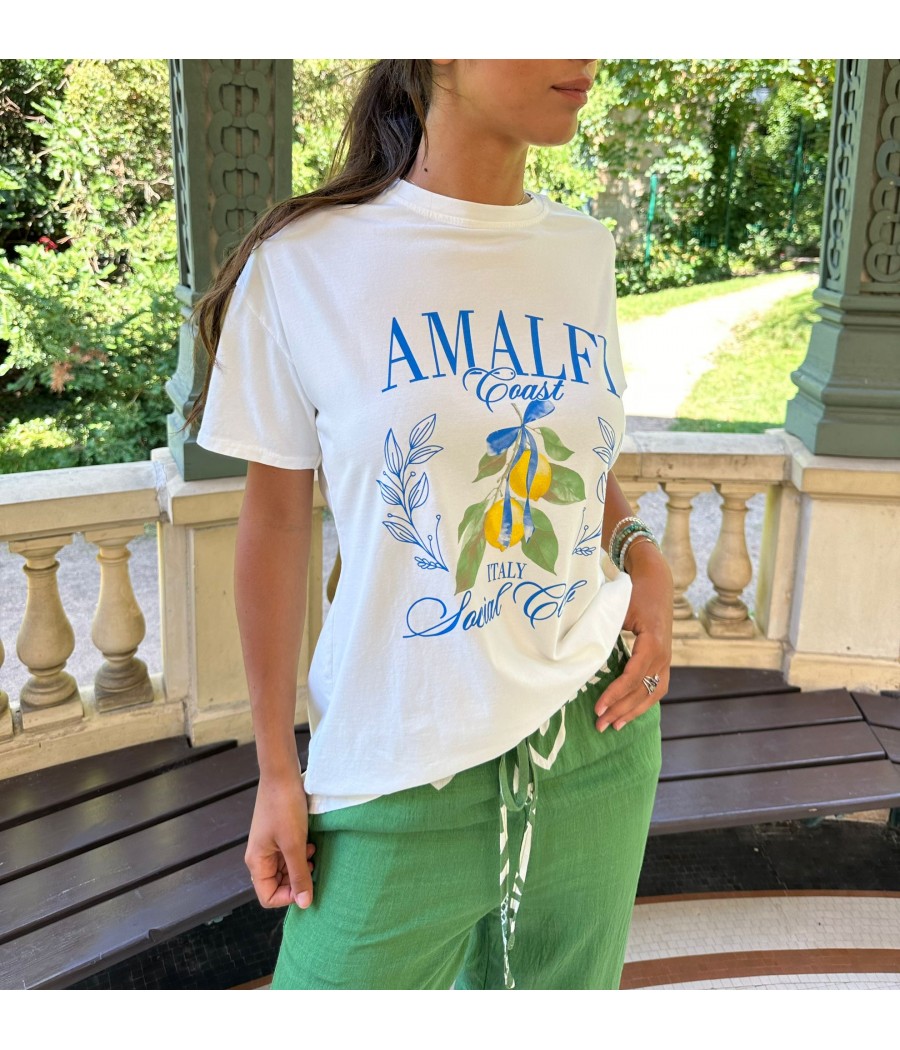 Tee Shirt Amalfi Blanc